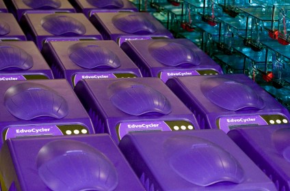 A new batch of Edvocyclers is prepared for shipping in our Washington, DC headquarters. Photo copyright Edvotek® 2014.