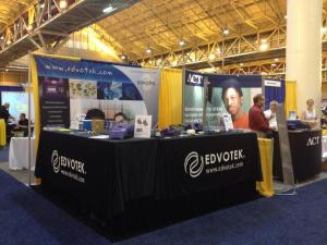 Our booth at the NSTA STEM Forum and Expo! © Edvotek 2014